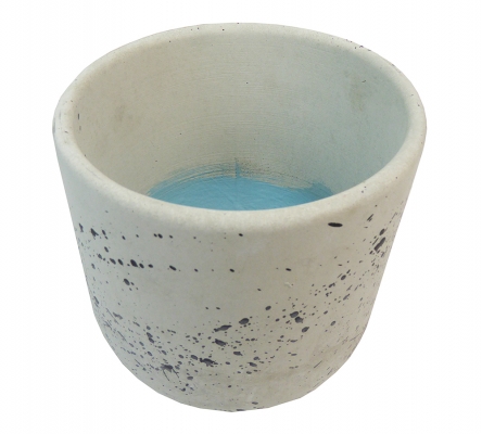 Vaso Ceramica Macchiato D 19 Decorazione Estate Mare