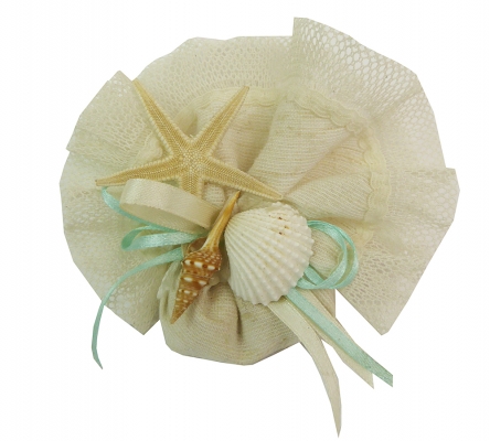 Bomboniere Matrimonio Linea Mare Sacchetto Conchiglie