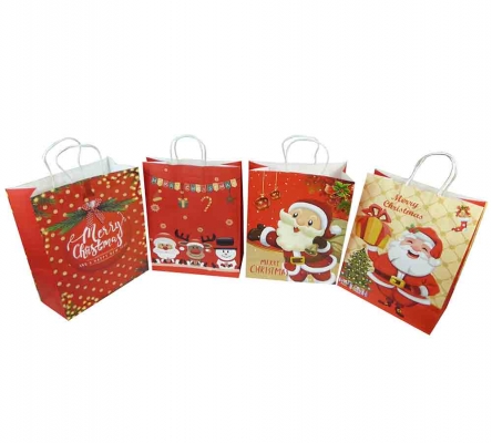Buste Natalizie 33x26x42,5 Pz 16 Decorazioni Addobbi Regali