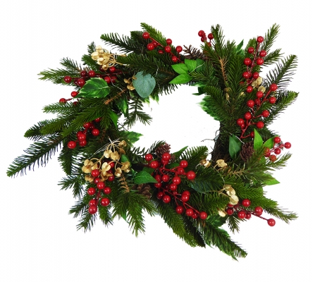 Corona Pino Cm 30 Artificiale Decorazioni Addobbi Natale
