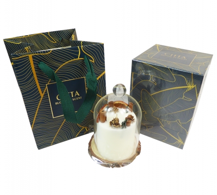 Candela Profumata Campana Gift Box Regali Decorazioni Natale