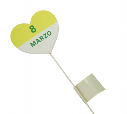 Pick Cuore 8 Marzo Pz 12 Decorazione Festa Della Donna
