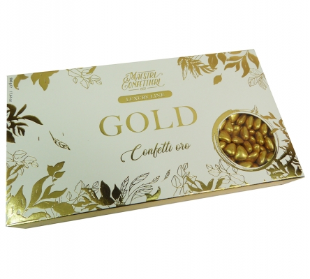 Confetti Cioccolato Cuoricini Oro Gr 500 Confettata Nozze Oro