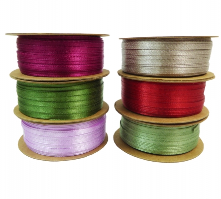 Nastro Doppio Raso Mm 3x100 Mt Colorato
