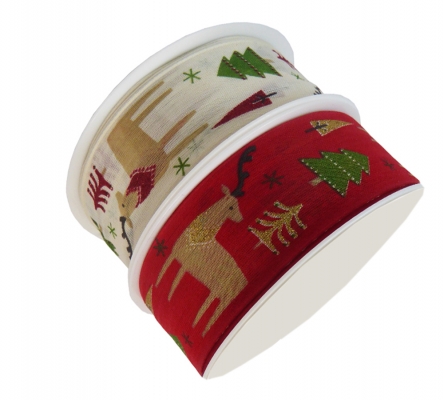 Nastro Renne Mm 40 Mt 18 Decorazioni Addobbi Allestimenti Natale