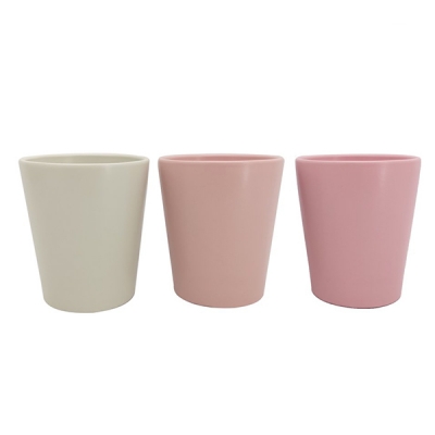 Vaso Liscio Orchidea D 14 H 16 Decorazione Composizione Floreale