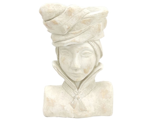 Vaso Donna Anni 50 23x18 H 33,5 Decorazione Composizione Floreale Arredo