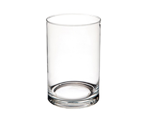 Vaso Cilindro Vetro D. 19 H. 20 Decorazione Piante Fiori