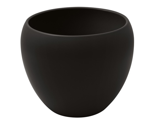 Vaso Ceramica Bombato H. 18 D. 22 Composizione Floreale