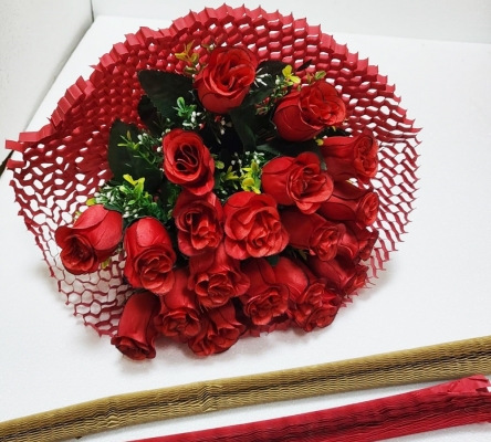Tubolare Carta Kraft Cm 90 Pz 10 Decorazioni Incarti Composizione Floreale