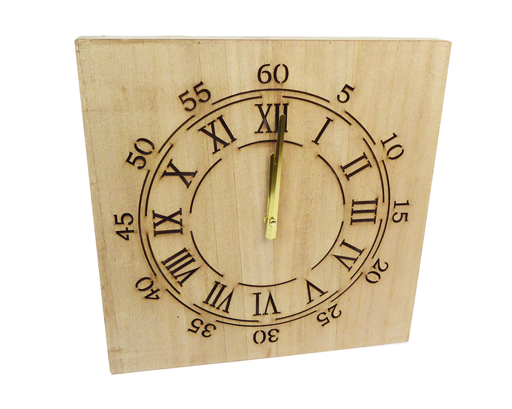 Orologio Legno Con Led 34x3x34 Cm Decorazione Arredo Regalo