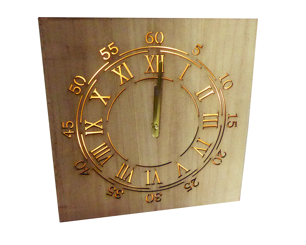 Orologio Legno Con Led 34x3x34 Cm Decorazione Arredo Regalo