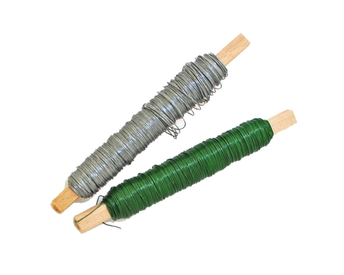 Spoletta in filo di alluminio zincato o verde 0,4/0,5 mm
