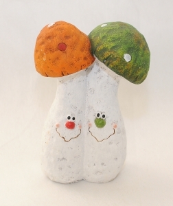Coppia Funghi 13x20 Cm