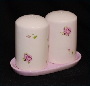 Set Saliera Pepiera To Rose Ceramica