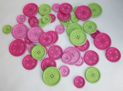Bottoni Colorati Assortiti 45 Pezzi