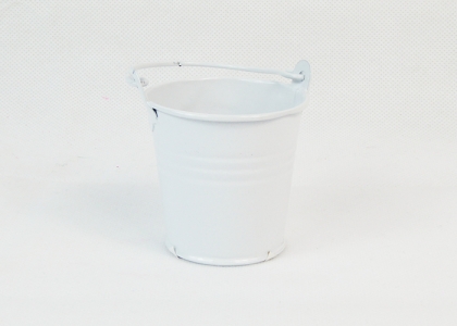Secchiello Latta D.6 H. 5.5 Cm Bianco