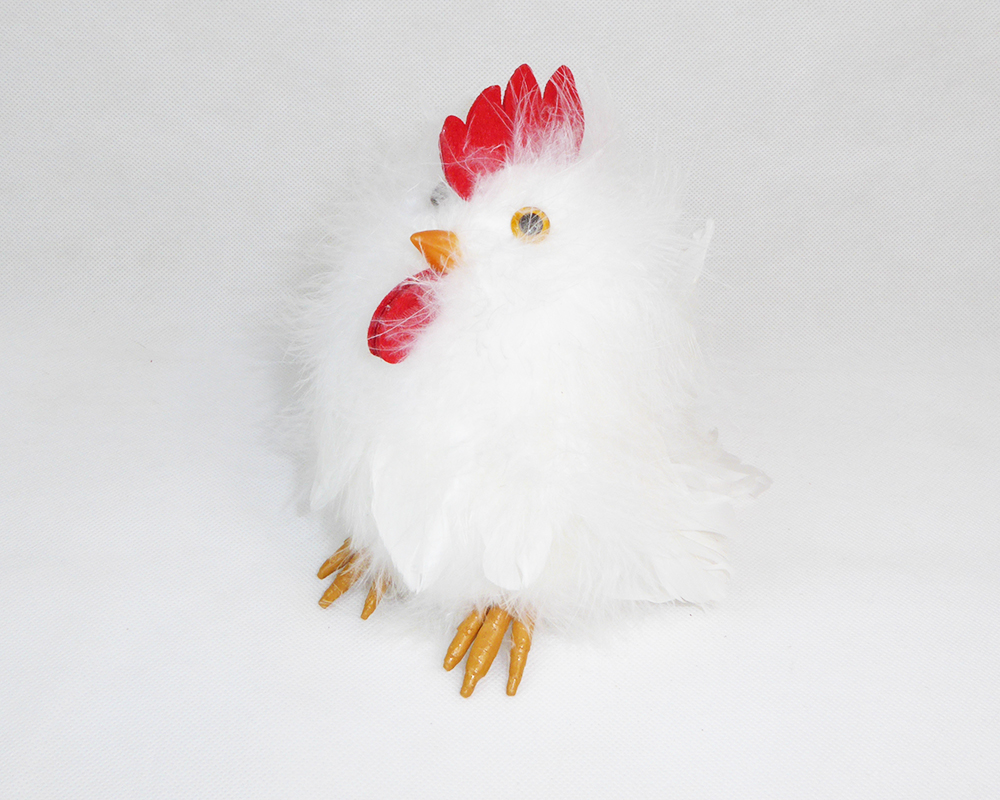 Gallo Piume 20x15x18 Cm Decorazione Arredo Primavera/pasqua
