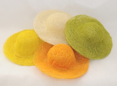 Cappellino Decorativo In Sisal Diametro 20 Cm