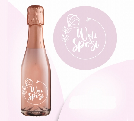 Prosecco Brut Gift 200 Ml Il Vino Dei Poeti Bottiglietta Vetro W Gli Sposi