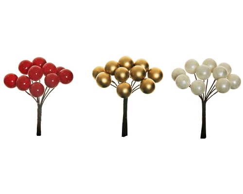 Bacche Rosse Mm 10 Pz 240 Decorazione Addobbi Natale