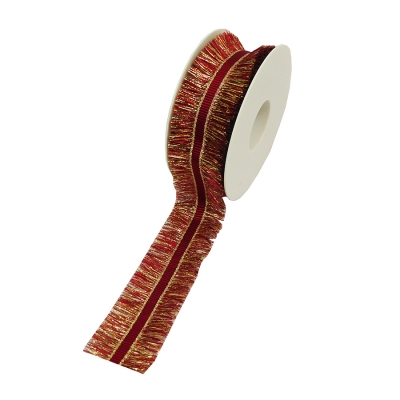 Nastro Frangia Mm 40 Mt 16 Decorazione Natale