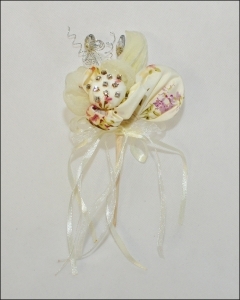 Segnaposto Fiore Fantasia Strass