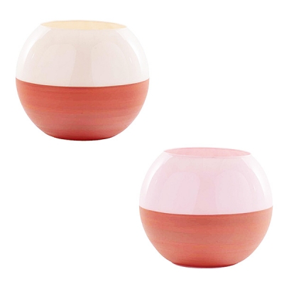 Bolo Sfera Bicolor Meliissa D. 16 H 13,5 Decorazioni Addobbi
