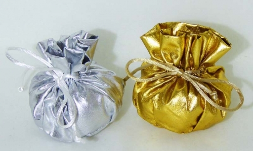 Bomboniere Fai Da Te Sacchetto Oro Argento