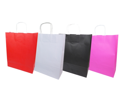 Pz 25 Buste Colorate Con Cordino 46x16x49 Cm