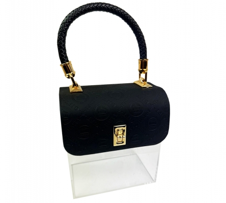 Borsetta Plexy Ecopelle 16x18x10 San Valentino Festa Mamma Addobbi