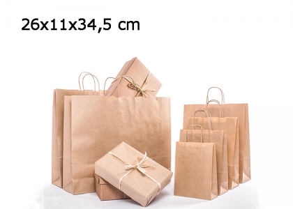 25 BUSTE IN CARTA SEALING CON MANICO 26X11X34,5 CM