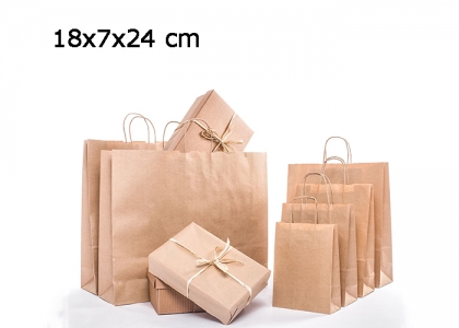 25 BUSTE IN CARTA SEALING CON MANICO 18X8X20 CM