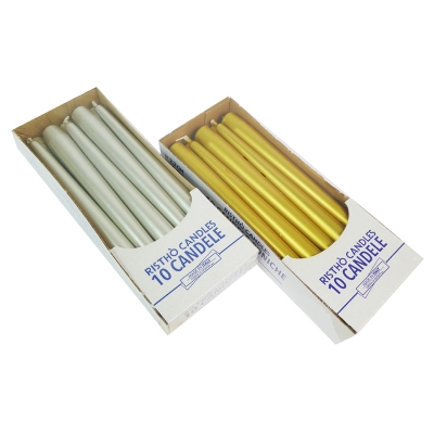 Candela Conica Cm 25 Pz 10 Decorazione Addobbi Natale