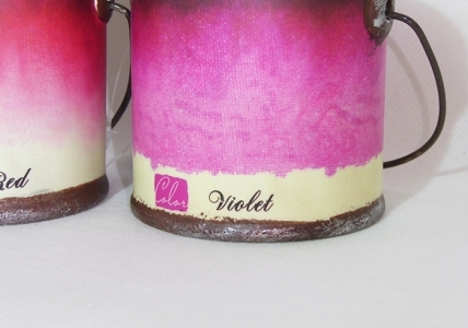 Vaso Barattolo Vernice Cm 7.3