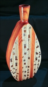 Vaso Ovale In Cotto Etnico 65 Cm