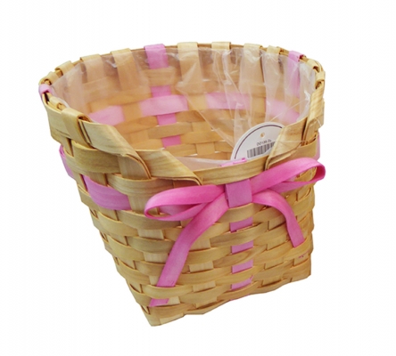 Cesto Fiocco Color D 16 H 14 Decorazioni Primavera Pasqua