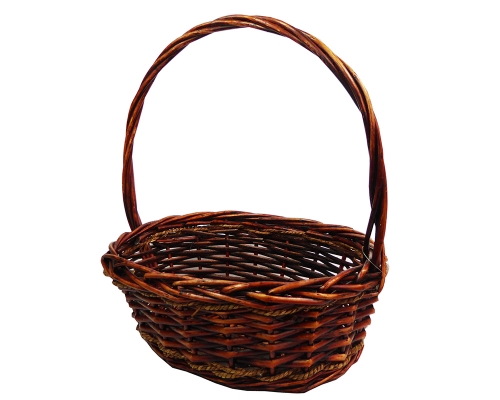 Cesto Ovale C/manico S/2 Decorazione Interni Fioristi