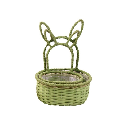 Cesto Coniglio S/2 Decorazione Primavera Pasqua
