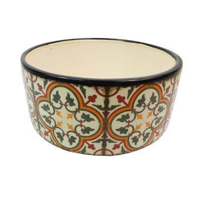 Ciotola Maiolica D. D.16,3 H. 8,5 Decorazione Composizione Floreale
