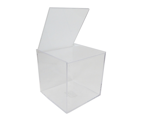 Scatola Plexiglass Quadra 6x6x6 Cm Trasparente Bomboniere Fai Da Te