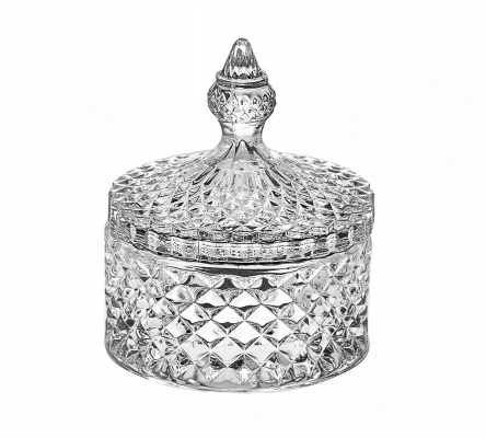 Portacaramelle Stile Bohemia D 10,5 H 12,5 Matrimonio Confettata
