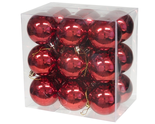 Box Sfere Mm 80 Pz 18 Decorazioni Addobbi Albero Natale