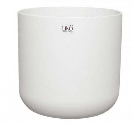 Vaso Zahra D 18,5 H 18 Cotto Bianco Composizione Floreale