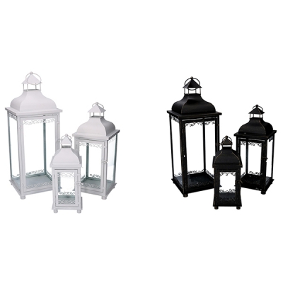 Lanterna Metallo S/3 Decorazioni Matrimonio Set