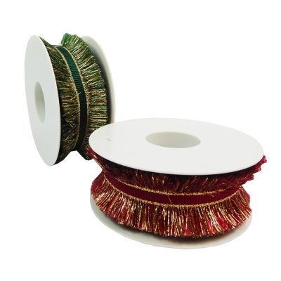 Nastro Frangia Mm 40 Mt 16 Decorazione Natale