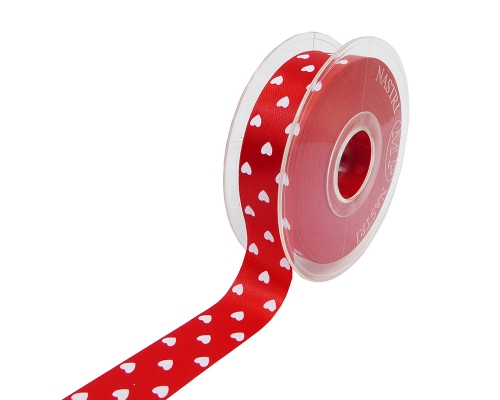 Nastro Tessuto Cuori Piccolo Mm 25x45 Mt