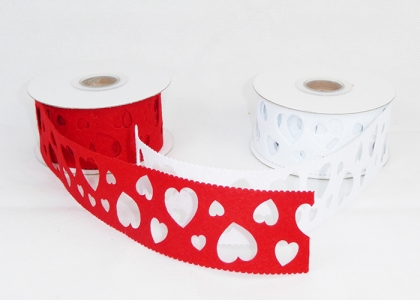 Nastro Panno Forato Cuori Cm 4x5 Mt