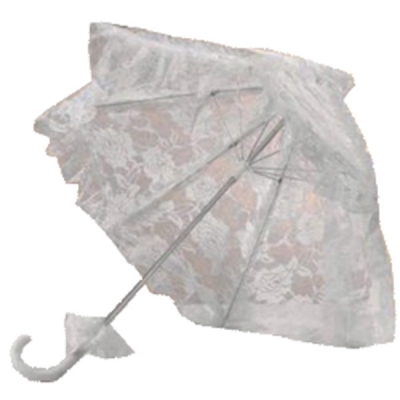 Ombrellino Pizzo Bianco D. 63 H. 74 Decorazione Sposa Matrimonio