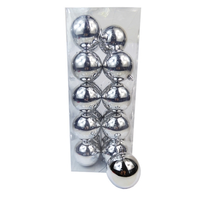 Box Sfere Plastica Mm 8 Pz 20 Argento